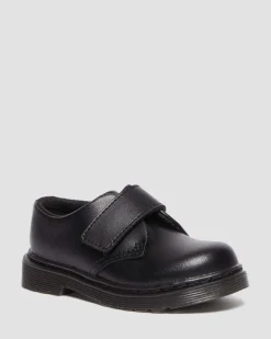 Dr. Martens Peuter Kamron Leren Velcro Oxford Schoenen met Band^KIDS Meisjes Schoolschoenen|Jongens Schoolschoenen