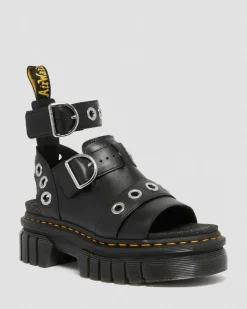 Dr. Martens Ricki Hardware Nappa Lux Leren Platform Sandelen^WOMENS Dames Sale|Lichte Sandalen