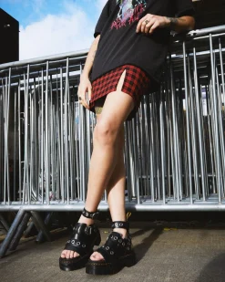 Dr. Martens Ricki Hardware Nappa Lux Leren Platform Sandelen^WOMENS Dames Sale|Lichte Sandalen