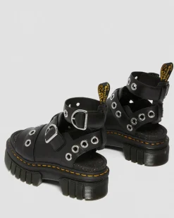 Dr. Martens Ricki Hardware Nappa Lux Leren Platform Sandelen^WOMENS Dames Sale|Lichte Sandalen