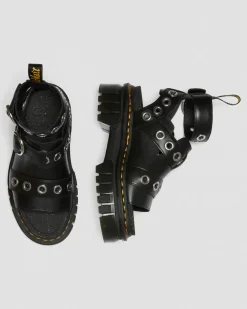 Dr. Martens Ricki Hardware Nappa Lux Leren Platform Sandelen^WOMENS Dames Sale|Lichte Sandalen