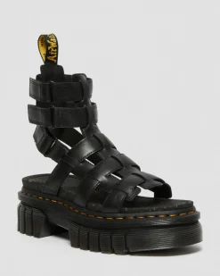 Dr. Martens Ricki Nappa Lux Leren Platform Gladiator Sandelen^WOMENS Lichte Sandalen|Platform Sandalen