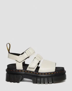 Dr. Martens Ricki Nappa Lux Leren Platform Sandelen met 3 Banden^WOMENS Lichte Sandalen|Platform Sandalen