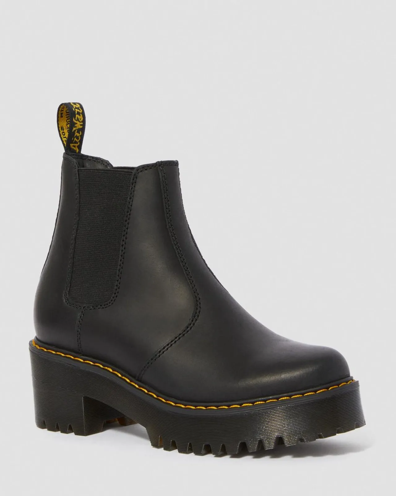 Dr. Martens Rometty Leren Chelsea Boots^WOMENS Hakken|Zachte Leren Laarzen