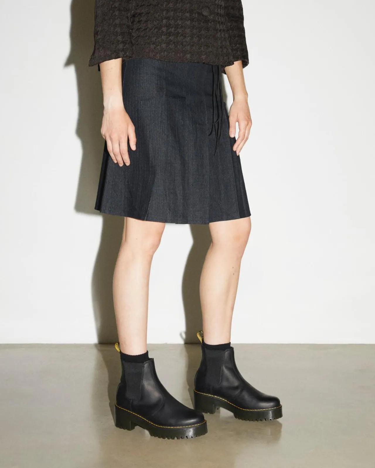 Dr. Martens Rometty Leren Chelsea Boots^WOMENS Hakken|Zachte Leren Laarzen