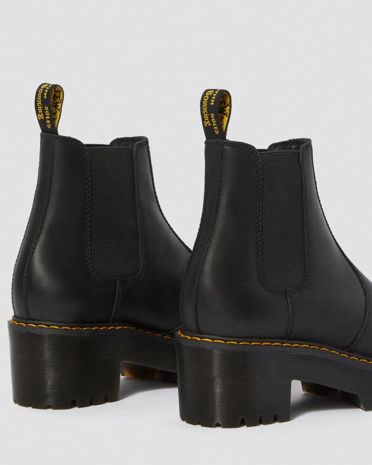 Dr. Martens Rometty Leren Chelsea Boots^WOMENS Hakken|Zachte Leren Laarzen