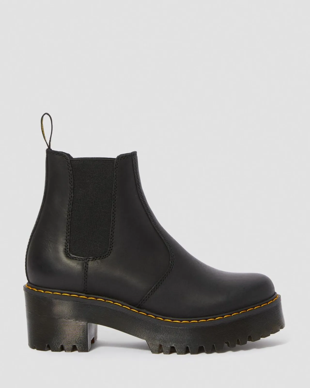 Dr. Martens Rometty Leren Chelsea Boots^WOMENS Hakken|Zachte Leren Laarzen
