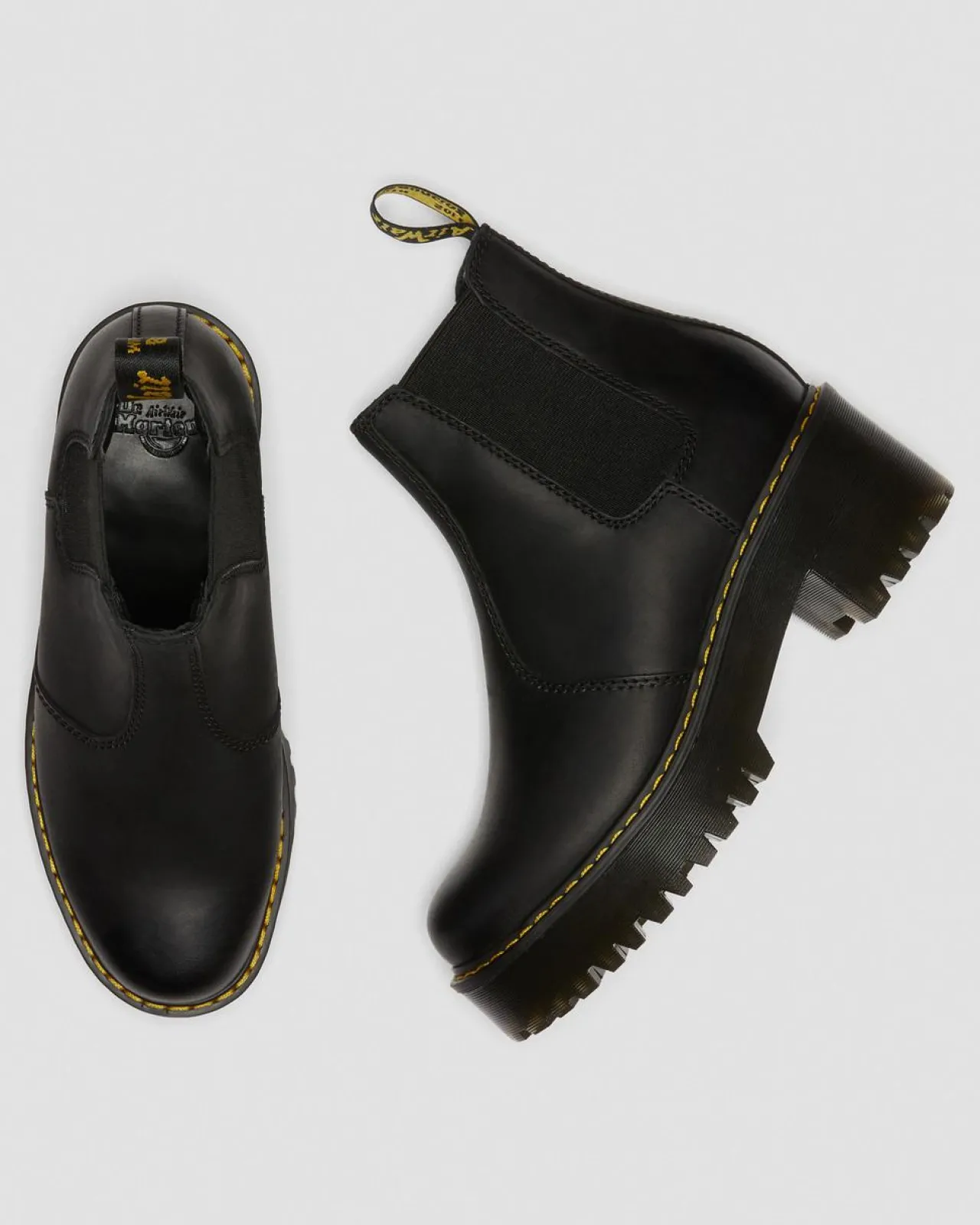 Dr. Martens Rometty Leren Chelsea Boots^WOMENS Hakken|Zachte Leren Laarzen