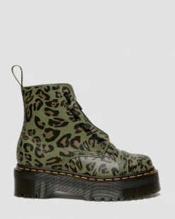Dr. Martens Sinclair Distorted Luipaard Print Platform Laarzen^WOMENS Platform Laarzen