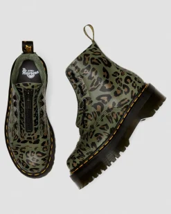 Dr. Martens Sinclair Distorted Luipaard Print Platform Laarzen^WOMENS Platform Laarzen