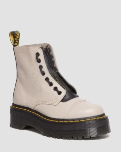 Dr. Martens Sinclair Gemalen Nappa Leren Platformlaarzen^WOMENS Veterlaarzen|Enkellaarzen