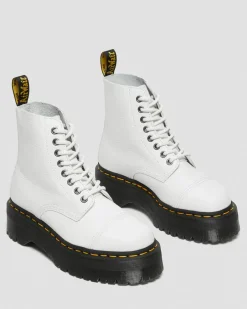 Dr. Martens Sinclair Gemalen Nappa Leren Platformlaarzen^WOMENS Dames Sale|Veterlaarzen