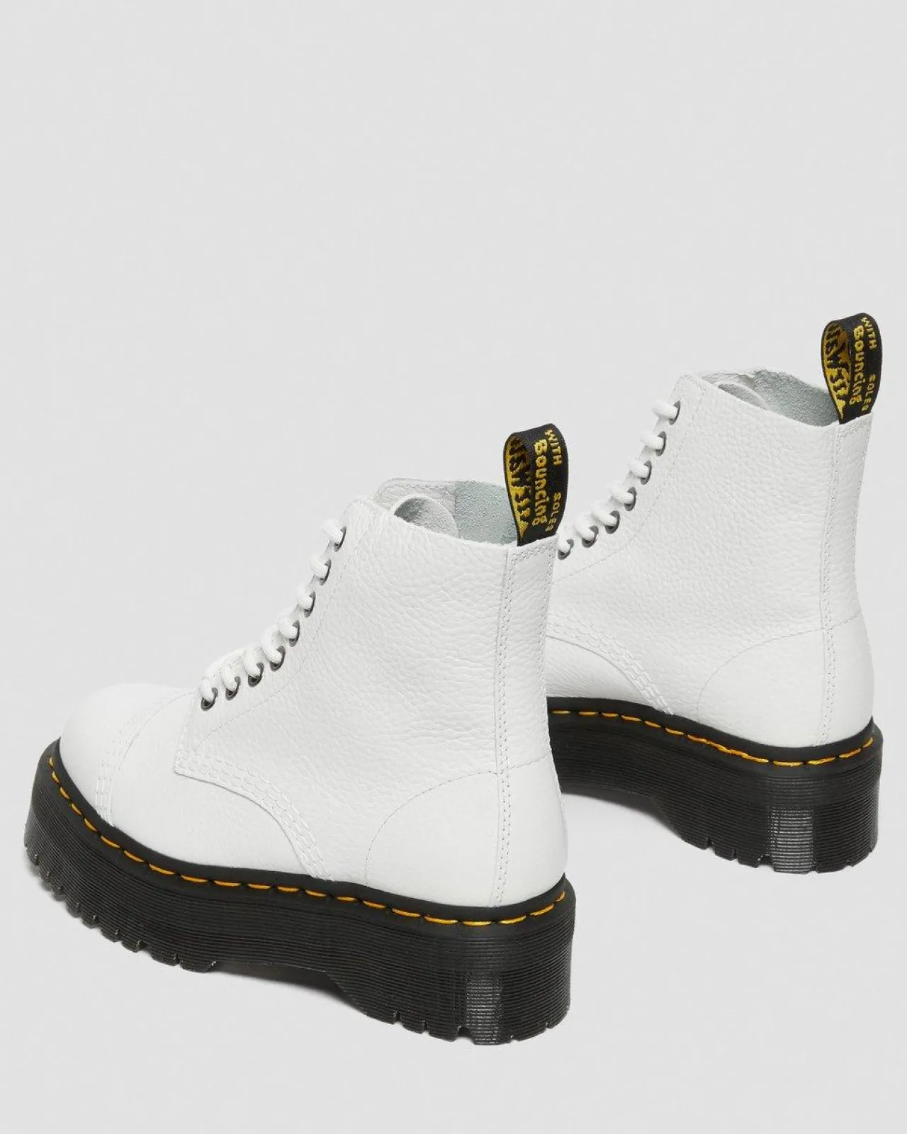 Dr. Martens Sinclair Gemalen Nappa Leren Platformlaarzen^WOMENS Dames Sale|Veterlaarzen