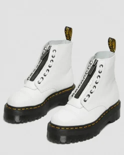 Dr. Martens Sinclair Gemalen Nappa Leren Platformlaarzen^WOMENS Dames Sale|Veterlaarzen
