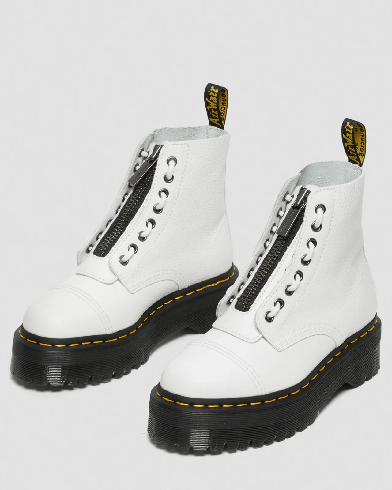 Dr. Martens Sinclair Gemalen Nappa Leren Platformlaarzen^WOMENS Dames Sale|Veterlaarzen