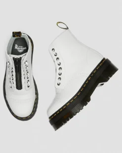 Dr. Martens Sinclair Gemalen Nappa Leren Platformlaarzen^WOMENS Dames Sale|Veterlaarzen