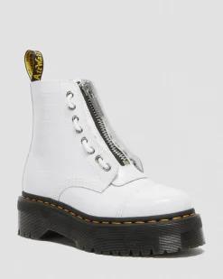Dr. Martens SINCLAIR LAKLEREN PLATFORM LAARZEN MET KROKODILLEN reliëf^WOMENS Veterlaarzen|Platform Laarzen