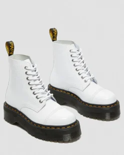 Dr. Martens SINCLAIR LAKLEREN PLATFORM LAARZEN MET KROKODILLEN reliëf^WOMENS Veterlaarzen|Platform Laarzen