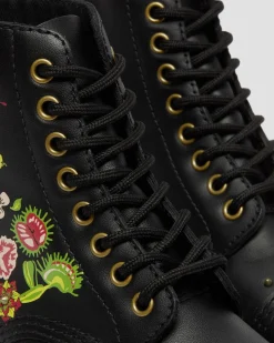 Dr. Martens Sinclair Leren Platform Laarzen met bloemenprint^WOMENS Platform Laarzen