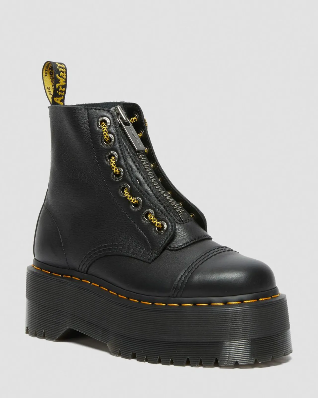 Dr. Martens Sinclair Max Pisa Leren Platformlaarzen^WOMENS Platform Laarzen|Zachte Leren Laarzen