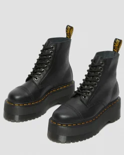 Dr. Martens Sinclair Max Pisa Leren Platformlaarzen^WOMENS Platform Laarzen|Zachte Leren Laarzen