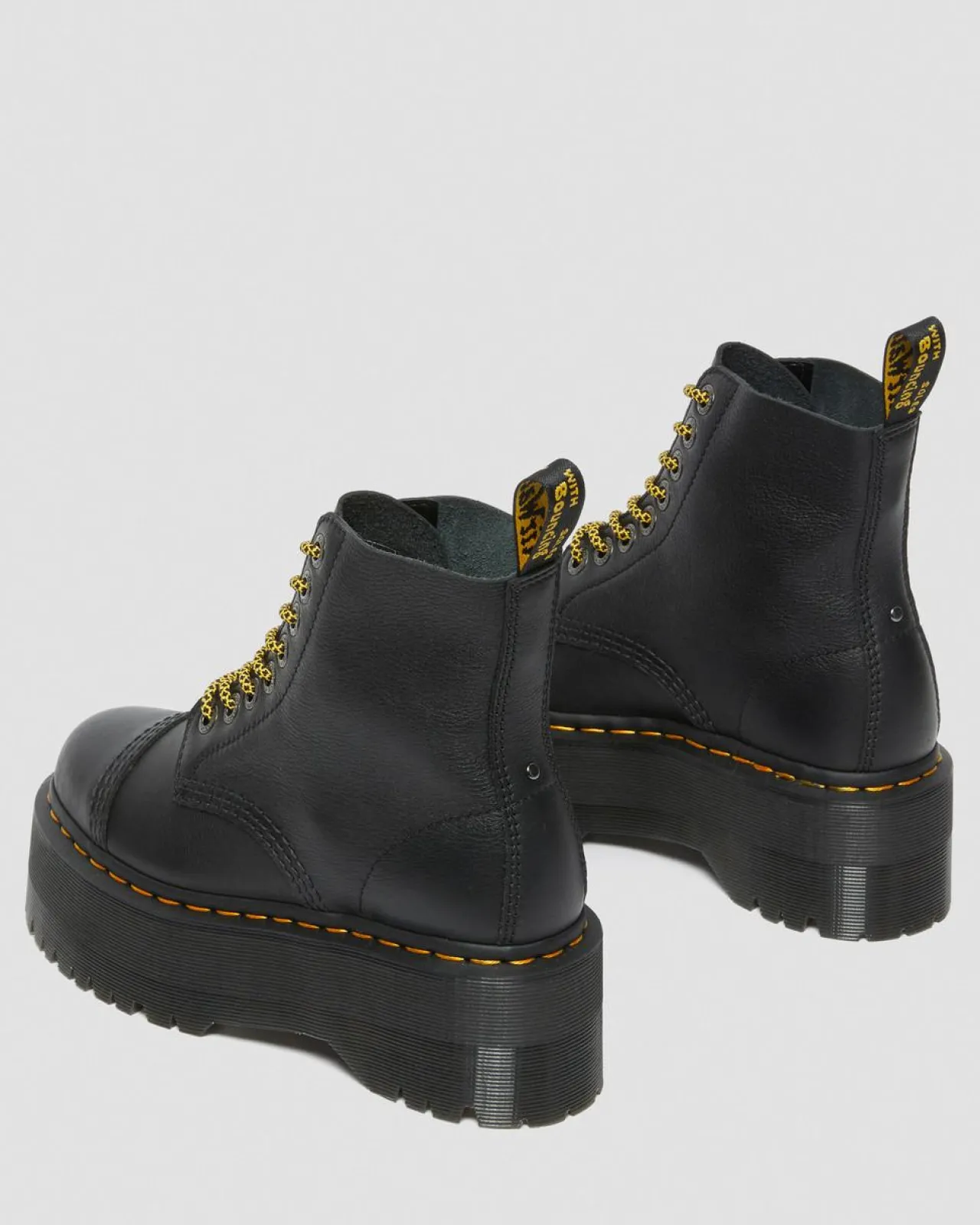 Dr. Martens Sinclair Max Pisa Leren Platformlaarzen^WOMENS Platform Laarzen|Zachte Leren Laarzen
