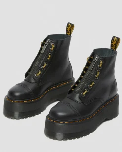 Dr. Martens Sinclair Max Pisa Leren Platformlaarzen^WOMENS Platform Laarzen|Zachte Leren Laarzen