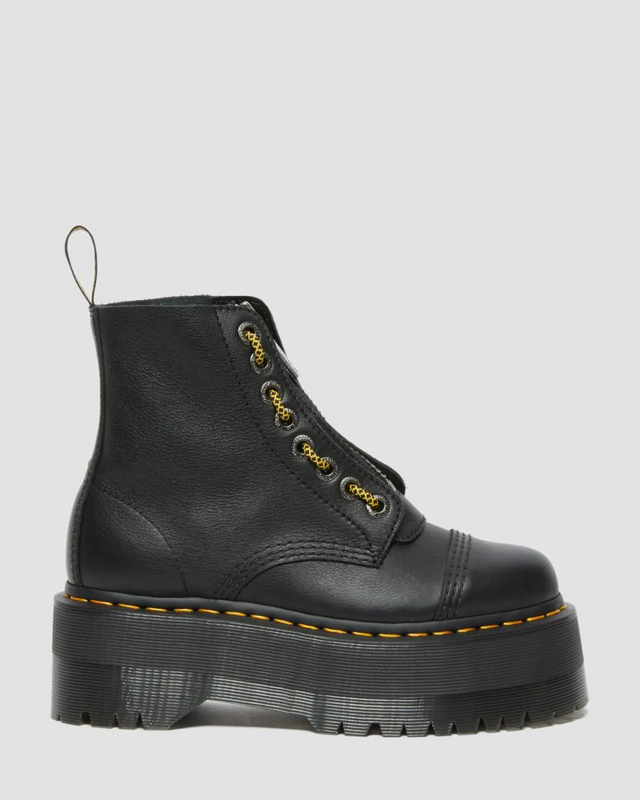 Dr. Martens Sinclair Max Pisa Leren Platformlaarzen^WOMENS Platform Laarzen|Zachte Leren Laarzen