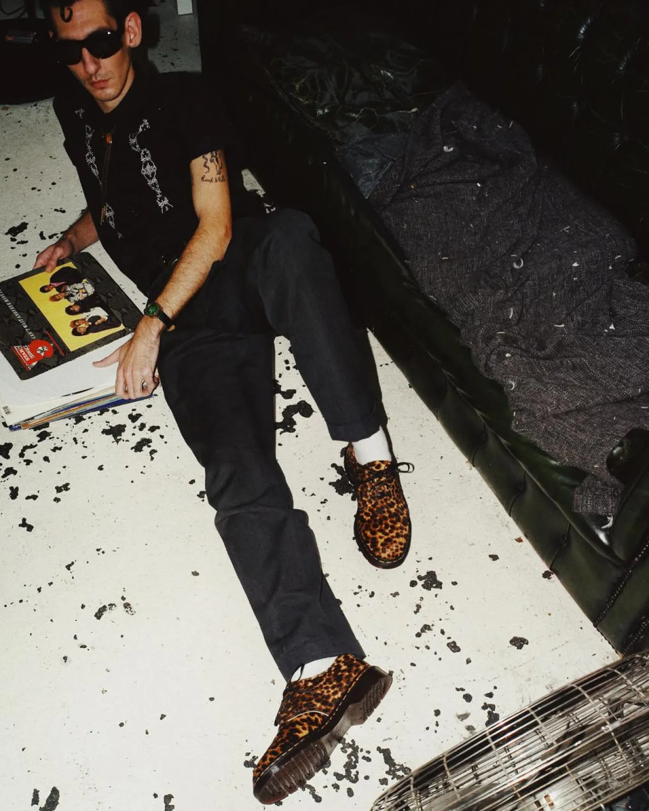 Dr. Martens Smiths Haar op Luipaard Print Schoenen^MENS Heren Sale|Originals