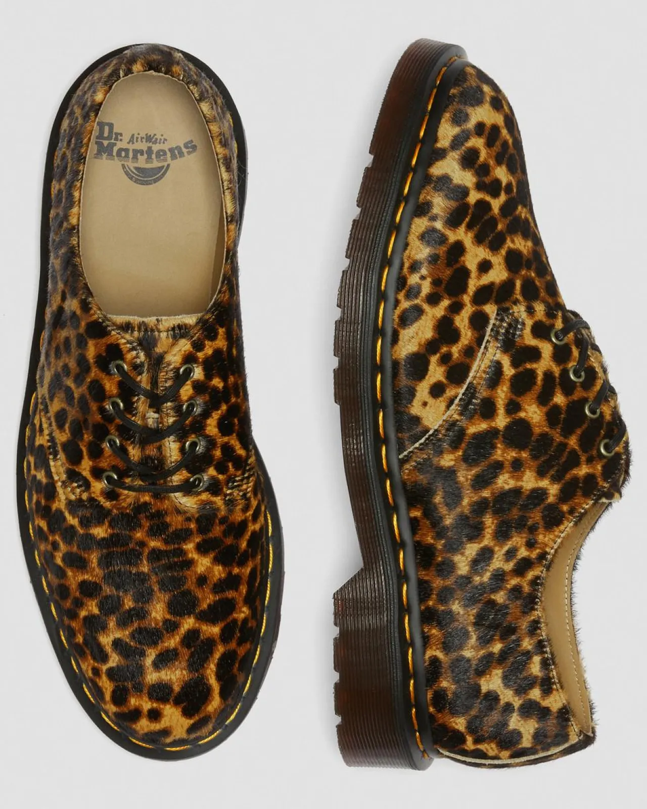 Dr. Martens Smiths Haar op Luipaard Print Schoenen^MENS Heren Sale|Originals