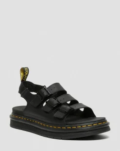 Dr. Martens Soloman Hydro Leren Sandalen met Band^MENS Heren Sale|Slippers