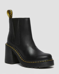 Dr. Martens Spence Leren Chelsea Boots met Uitlopende Hak^WOMENS Hakken|Enkellaarzen