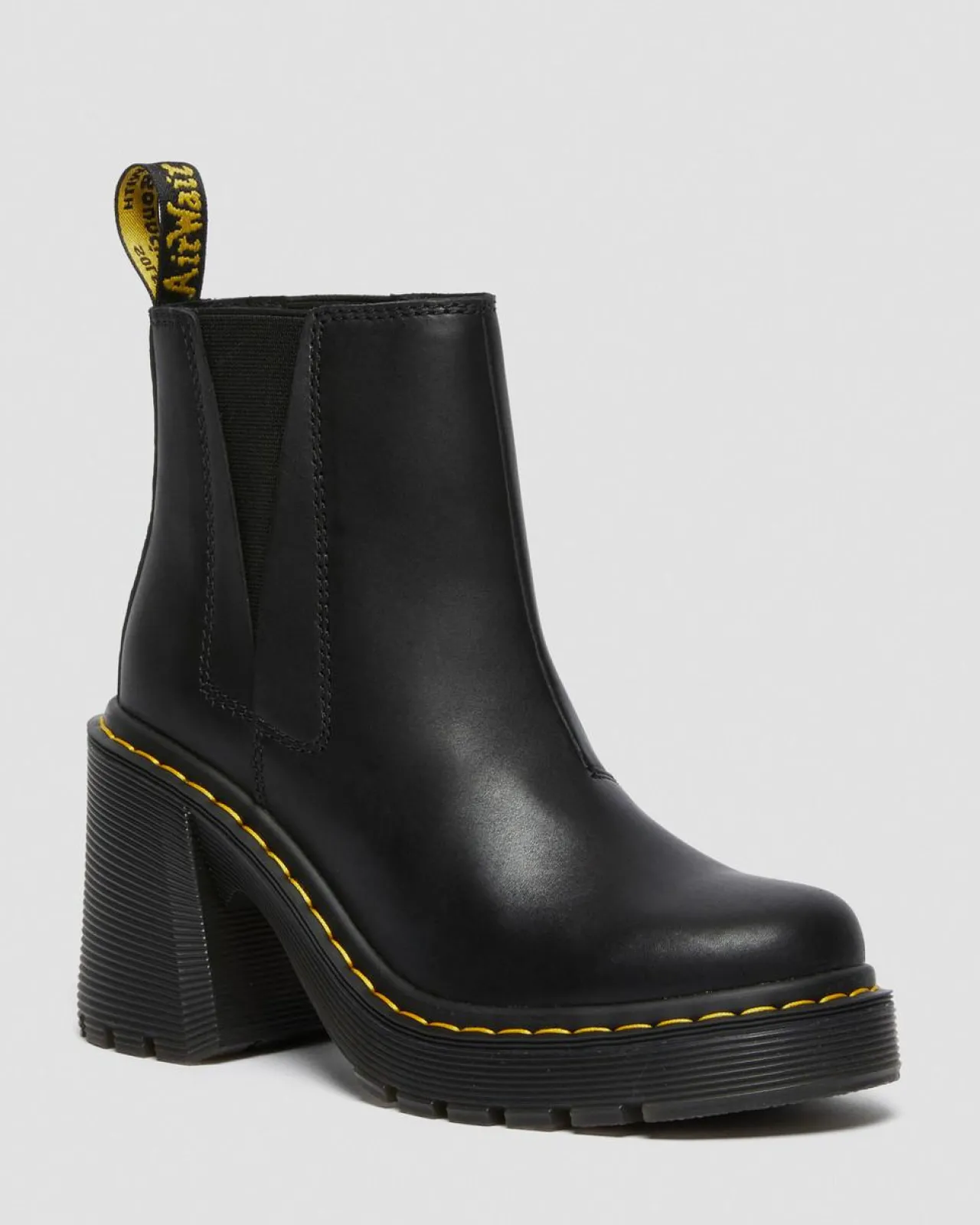 Dr. Martens Spence Leren Chelsea Boots met Uitlopende Hak^WOMENS Hakken|Enkellaarzen