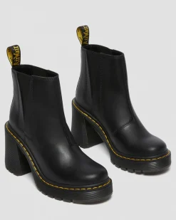 Dr. Martens Spence Leren Chelsea Boots met Uitlopende Hak^WOMENS Hakken|Enkellaarzen