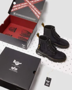 Dr. Martens TARIK ALPHA INDUSTRIES LEREN & NYLON LAARS^UNISEX Nieuw Binnen|Trending Stijlen