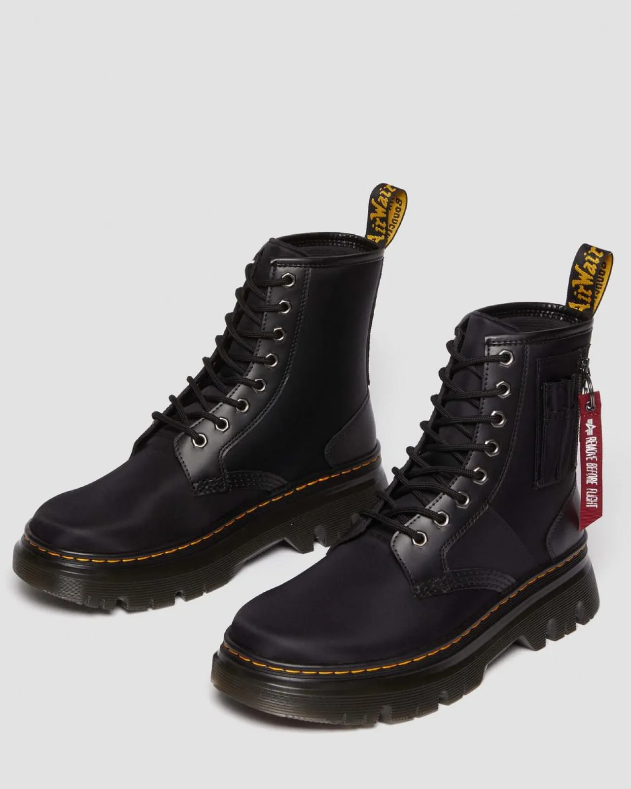 Dr. Martens TARIK ALPHA INDUSTRIES LEREN & NYLON LAARS^UNISEX Nieuw Binnen|Trending Stijlen
