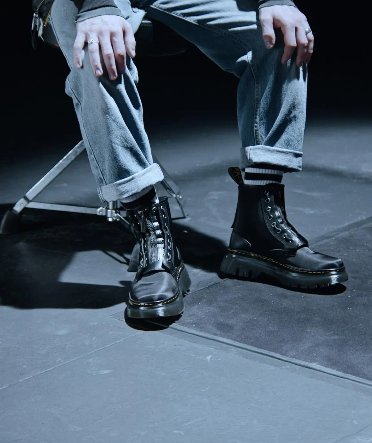Dr. Martens TARIK ALPHA INDUSTRIES LEREN & NYLON LAARS^UNISEX Nieuw Binnen|Trending Stijlen