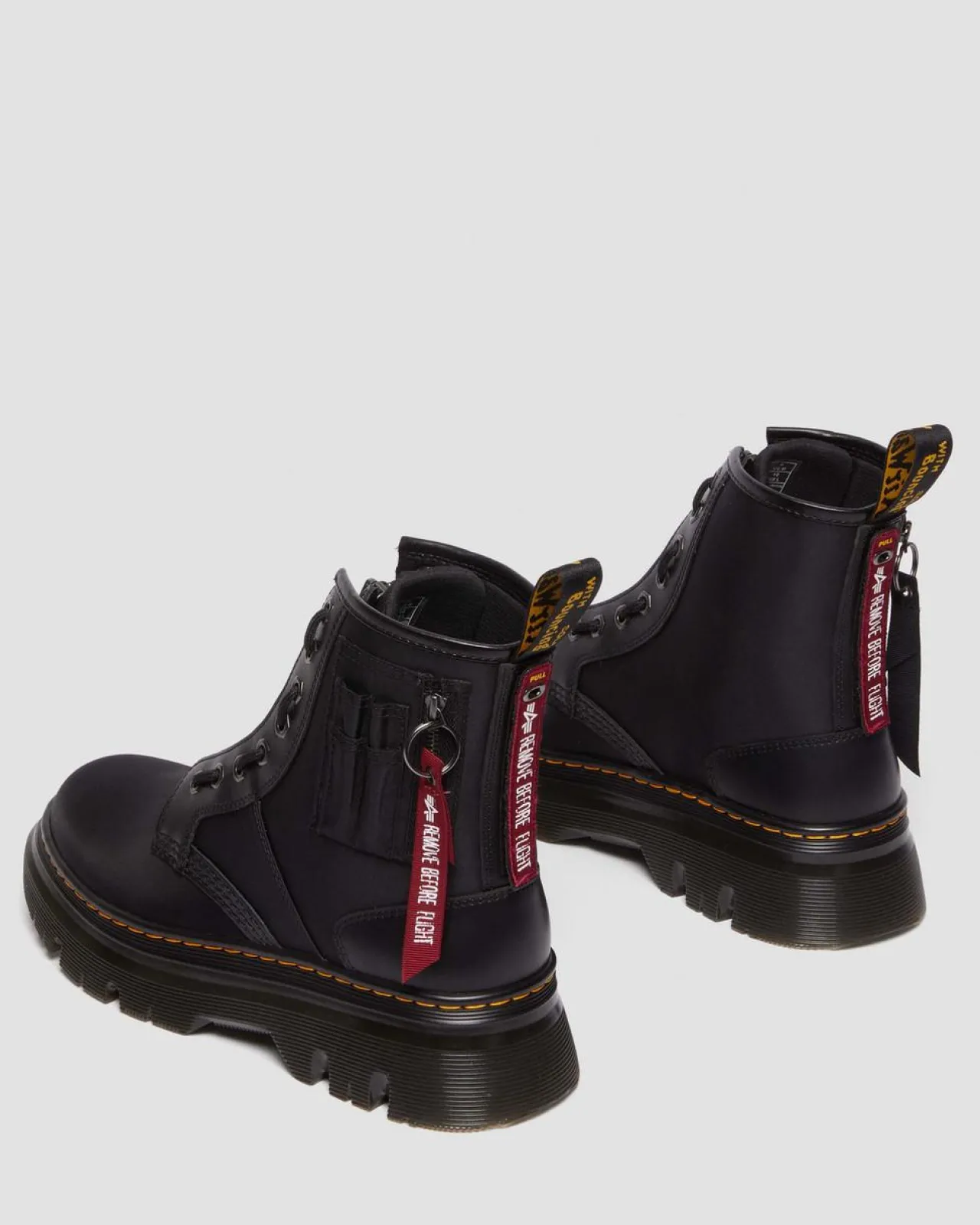 Dr. Martens TARIK ALPHA INDUSTRIES LEREN & NYLON LAARS^UNISEX Nieuw Binnen|Trending Stijlen