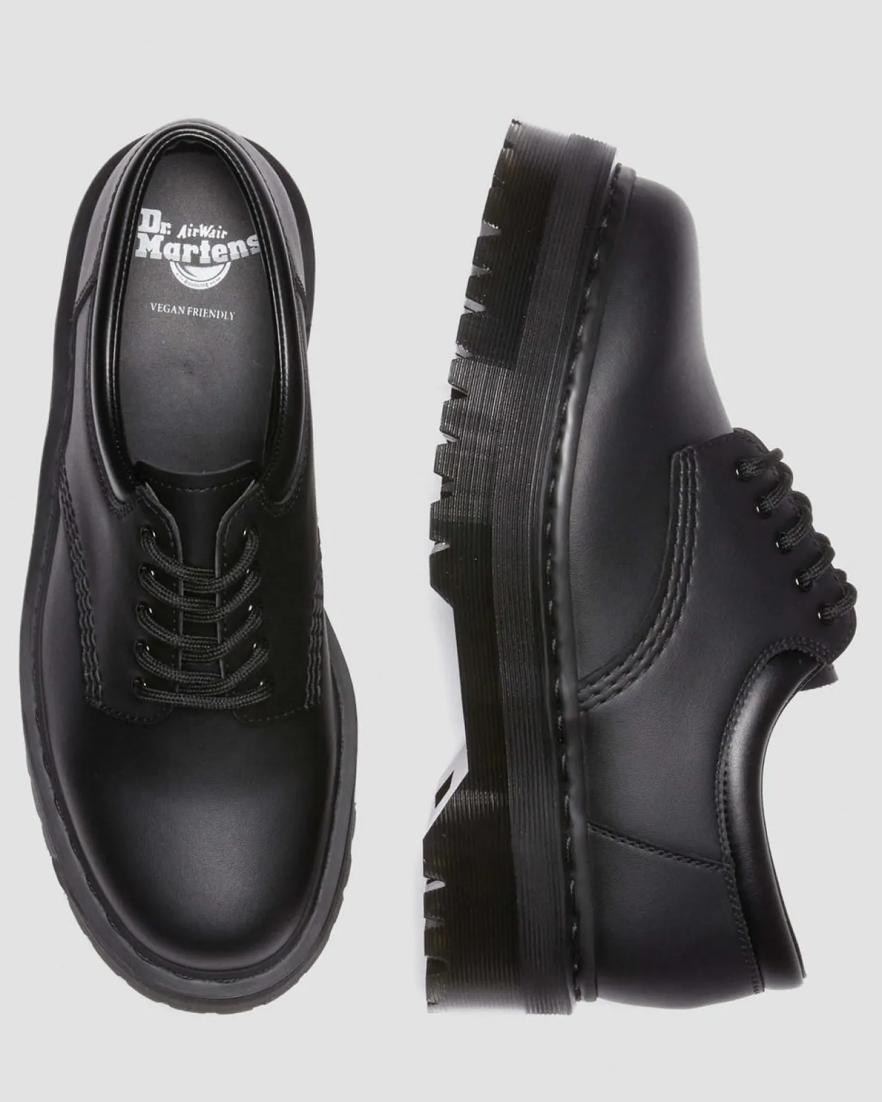 Dr. Martens Vegan 8053 Quad Mono Leren Schoenen^UNISEX Originals|Veterschoenen