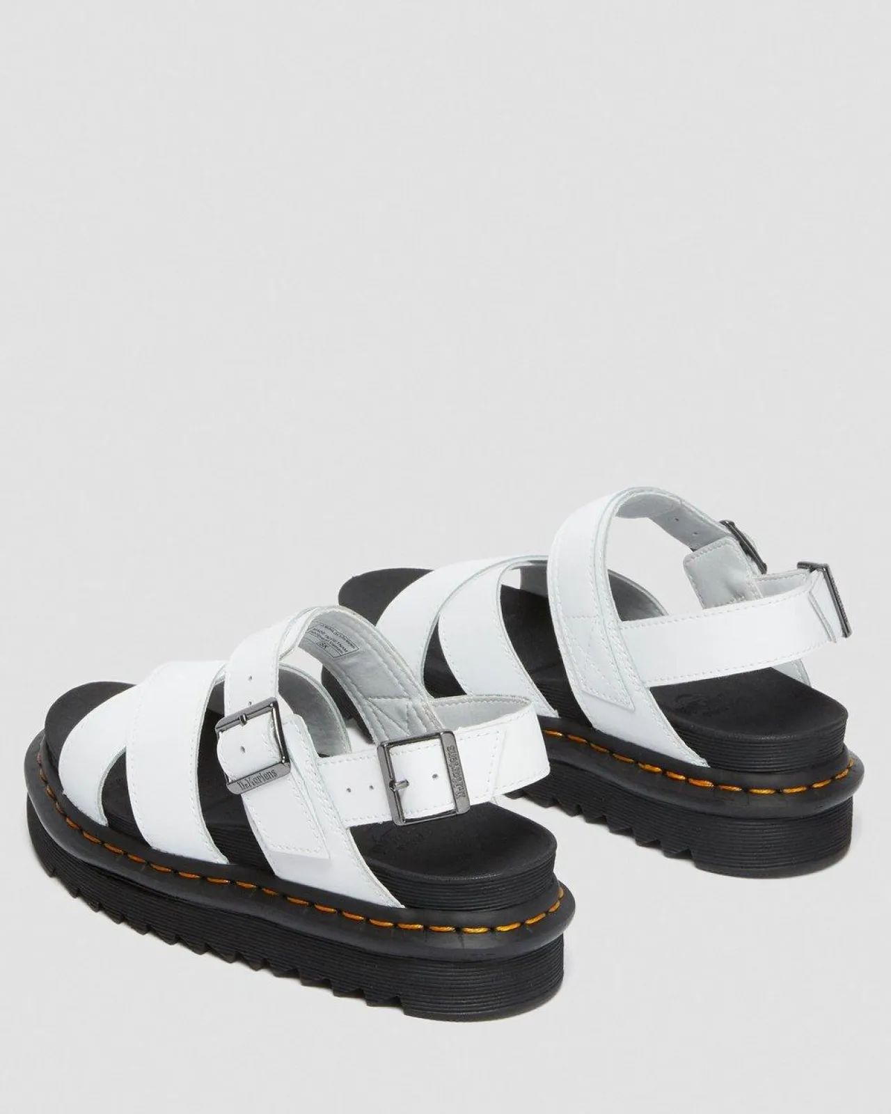 Dr. Martens Voss II Hydro Leren Sandalen met Band^WOMENS Lichte Sandalen|Sandalen